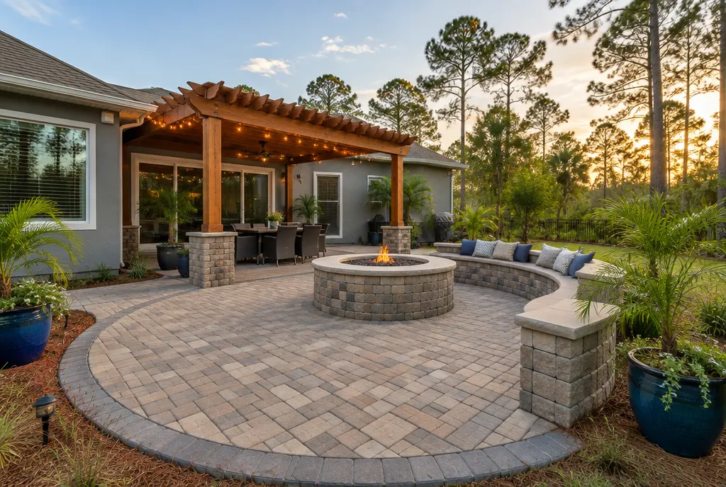 Courtyard seating areas
