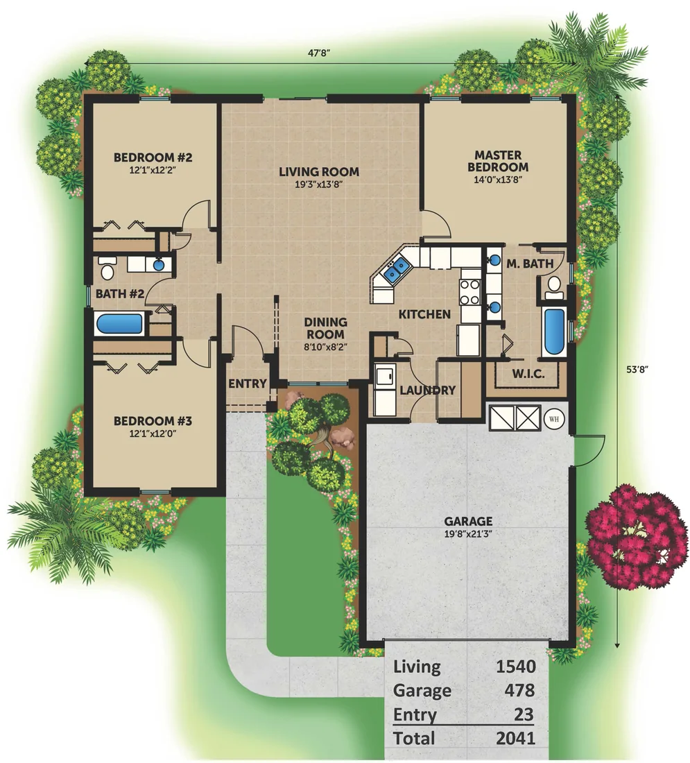 The Amelia floor plan